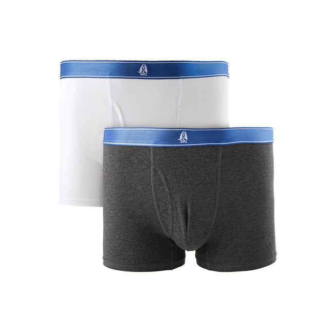 Hush Puppies Pakaian Pria Pimasp2 Boxer In White / Dark Gray