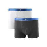 Hush Puppies Pakaian Pria Pimasp2 Boxer In White / Dark Gray
