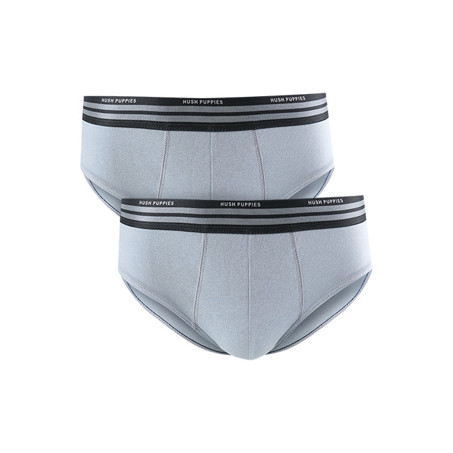 Hush Puppies Pakaian Pria Ctn2 Brief In All Light Grey