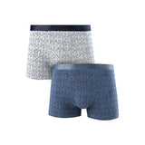 Hush Puppies Pakaian Pria Ctnsp2 Pr Boxer In Blue / Gray