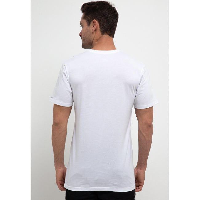 Hush Puppies Pakaian V Neck Pria  Classic V Neck Tee In  White