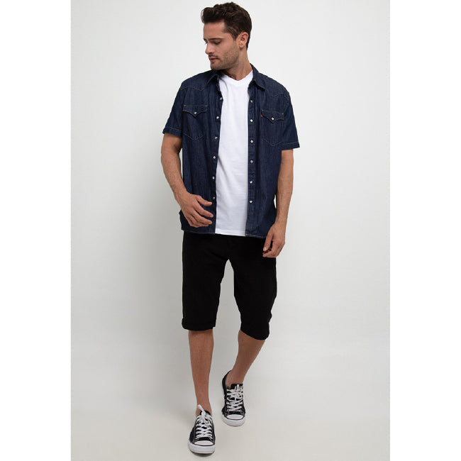 Hush Puppies Pakaian V Neck Pria  Classic V Neck Tee In  White