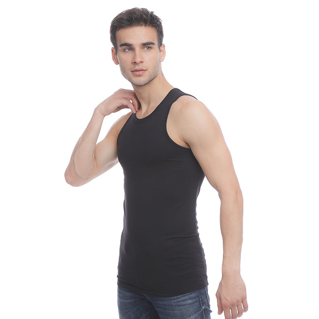 Hush Puppies Pakaian Tank Top Pria  Classic Tank In  Black