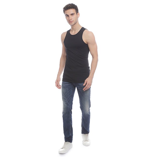 Hush Puppies Pakaian Tank Top Pria  Classic Tank In  Black
