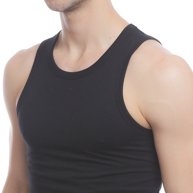 Hush Puppies Pakaian Tank Top Pria  Classic Tank In  Black
