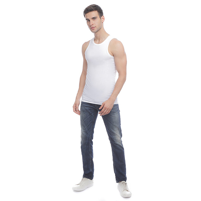 Hush Puppies Pakaian Tank Top Pria  Classic Tank In Grey