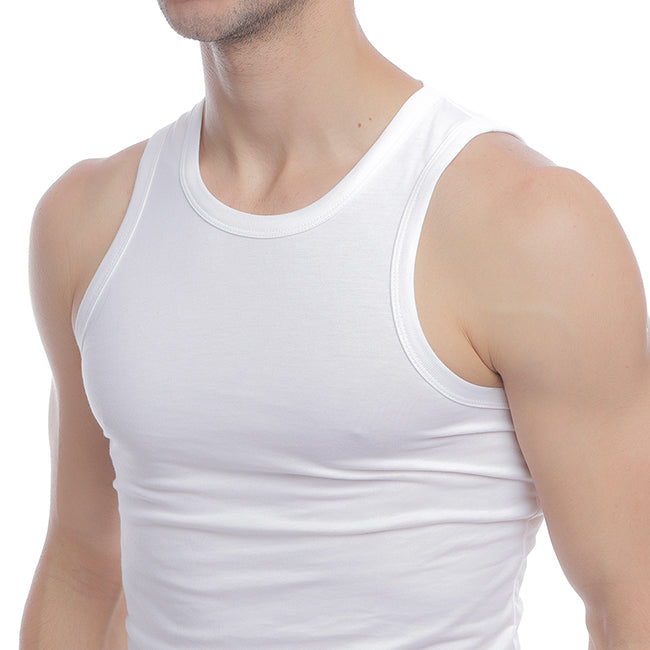 Hush Puppies Pakaian Tank Top Pria  Classic Tank In Grey