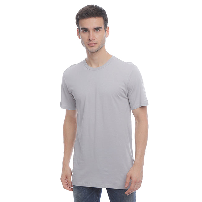 Hush Puppies Pakaian Neck Tee Pria  Ultimate Crew Neck Tee In Grey