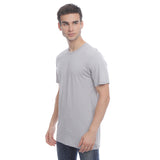 Hush Puppies Pakaian Neck Tee Pria  Ultimate Crew Neck Tee In Grey