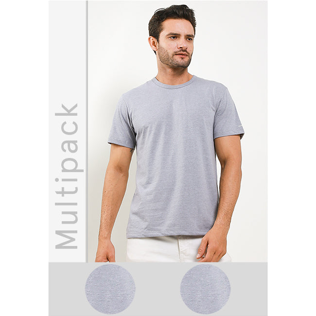 Hush Puppies Pakaian Underwear Pria 2 Ss Crew In Grey