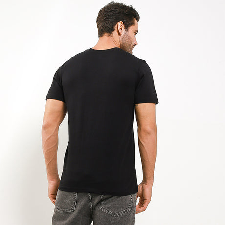 Hush Puppies Pakaian Underwear Pria 2 Ss Vneck In Black