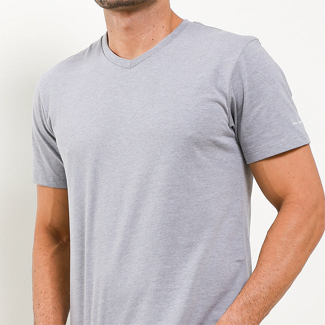 Hush Puppies Pakaian Underwear Pria 2 Ss Vneck In Grey