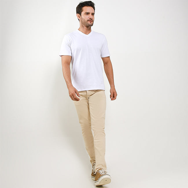 Hush Puppies Pakaian Underwear Pria 2 Ss Vneck In White