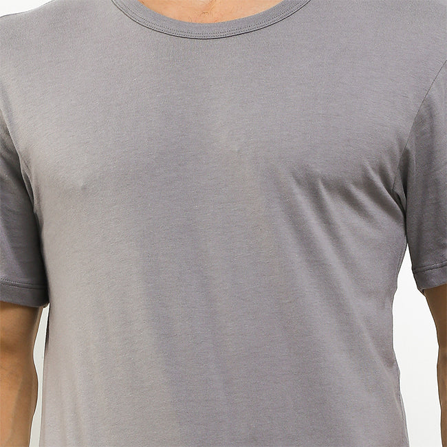 Hush Puppies Pakaian Pria 2 Ss Crew Modal In Grey