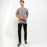 Hush Puppies Pakaian Pria 2 Ss Crew Modal In Grey