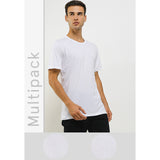 Hush Puppies Pakaian Pria 2 Ss Crew Modal In White