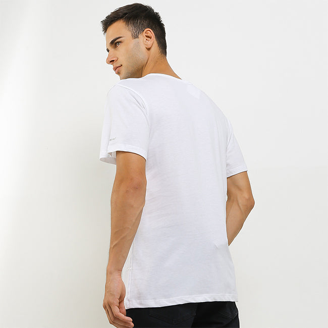 Hush Puppies Pakaian Pria 2 Ss Crew Modal In White