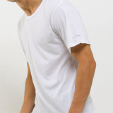 Hush Puppies Pakaian Pria 2 Ss Crew Modal In White