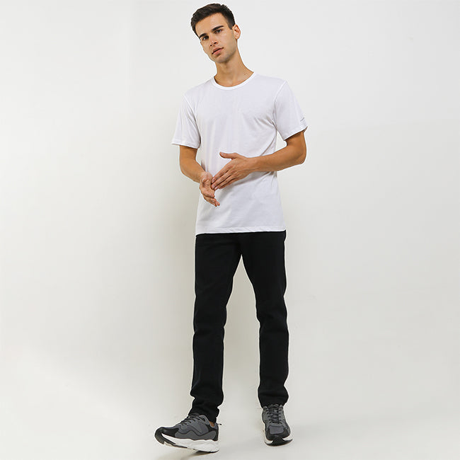 Hush Puppies Pakaian Pria 2 Ss Crew Modal In White
