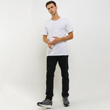 Hush Puppies Pakaian Pria 2 Ss Crew Modal In White