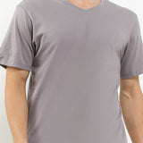Hush Puppies Pakaian Underwear Pria 2 Ss Vneck Modal In Grey