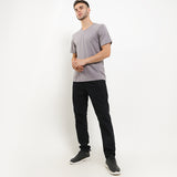 Hush Puppies Pakaian Underwear Pria 2 Ss Vneck Modal In Grey