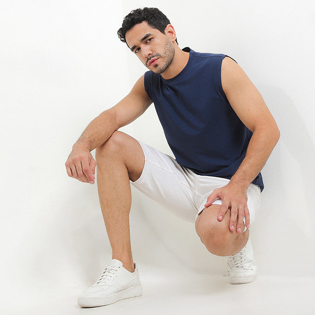 Hush Puppies Pakaian Pria Tank Top Ctnsp2 Muscle In All Navy