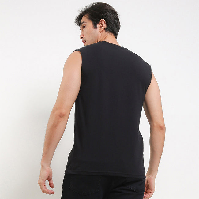 Hush Puppies Pakaian Pria Tank Top Ctnsp2 Muscle In All Black