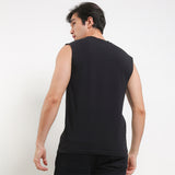 Hush Puppies Pakaian Pria Tank Top Ctnsp2 Muscle In All Black