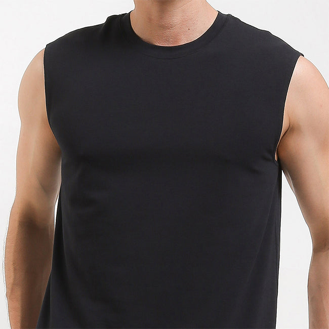 Hush Puppies Pakaian Pria Tank Top Ctnsp2 Muscle In All Black
