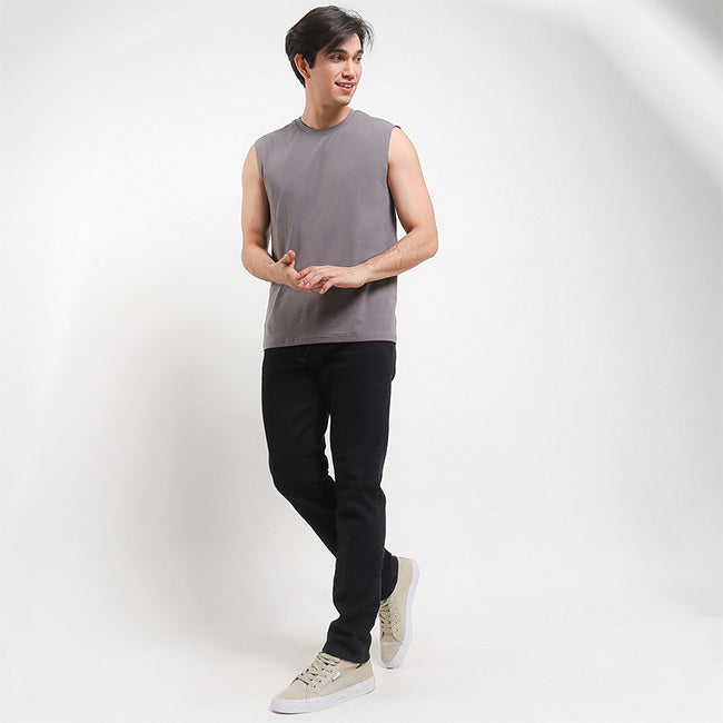 Hush Puppies Pakaian Pria Tank Top Ctnsp2 Muscle In All Gray