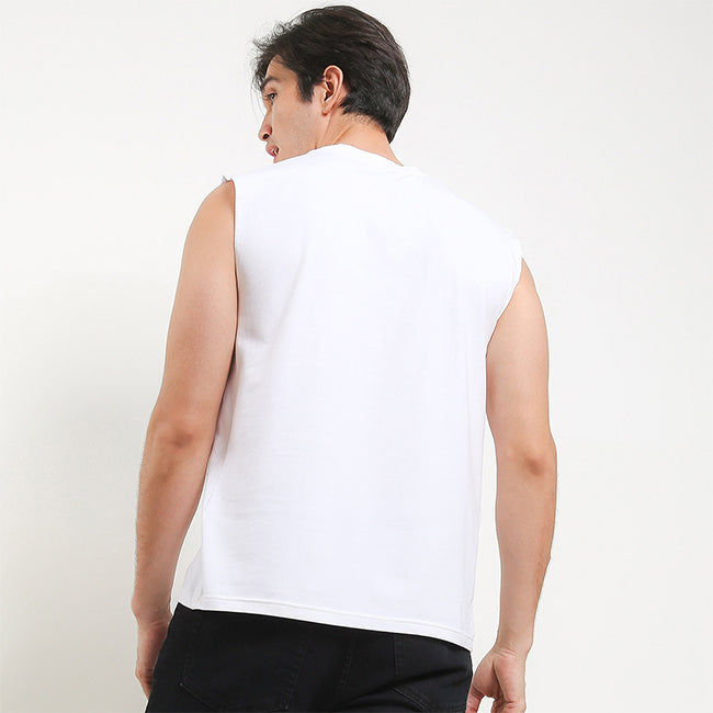 Hush Puppies Pakaian Pria Tank Top Ctnsp2 Muscle In All White