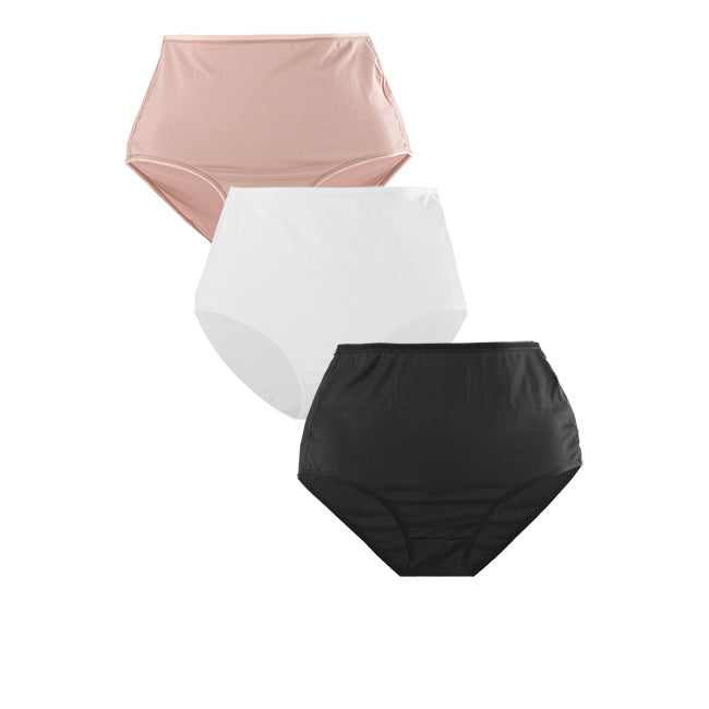 Hush Puppies Underwear  Wanita Full Brief In Black / White / Pink