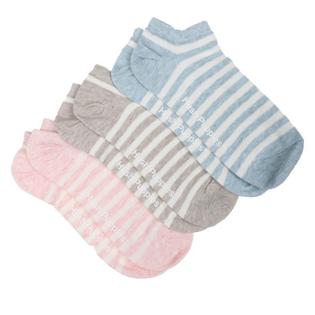 Hush Puppies Aksesoris Kaos Kaki Wanita  Classic Ankle  Socks In  Pink/Green/Grey