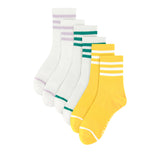 Hush Puppies Aksesoris Wanita Ladies Qua Socks In Lilac / Green / Yellow