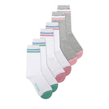 Hush Puppies Aksesoris Wanita Cora L Crew Socks In Gy/Pk/Mt