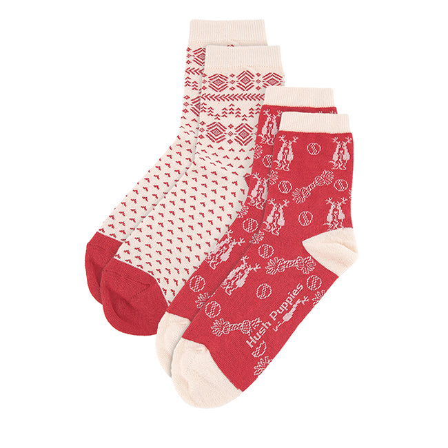 Hush Puppies Aksesoris Unisex Vica L Qua Socks In Red