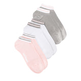 Joan L Ankle Sock In Gray/Pink/White