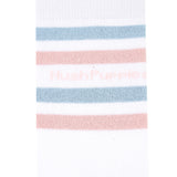 Eloise L Crew Sock In Pink/Blue/White
