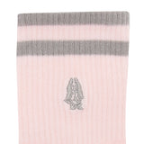 Lexi L Qua Sock In Gray/Pink/Black