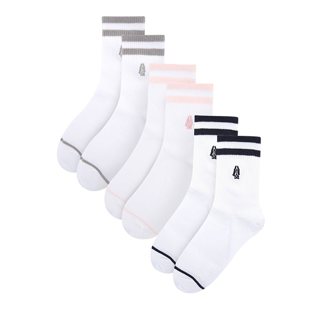 Lexi L Qua Sock In All White