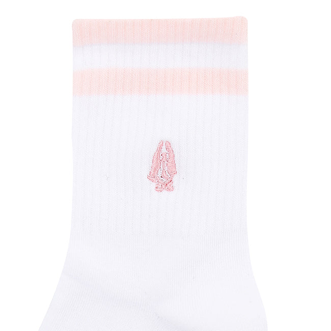 Lexi L Qua Sock In All White
