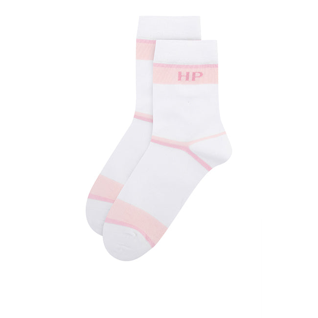 Juno L Qua Sock In Pink/Gray/White