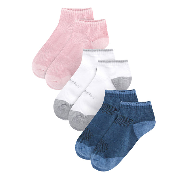 Hush Puppies Wanita Mila L Ankle Socks In Nv/Pk/Wh