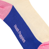 Flynn L Qua Sock In Blue/Dusty Pink