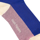 Flynn L Qua Sock In Blue/Dusty Pink