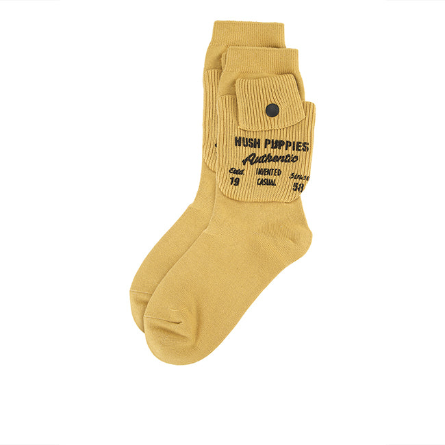 Wh Hike L Qua Sock In Mustard
