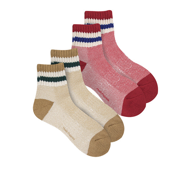 Wh Setha L Qua Sock In Mustard/Red