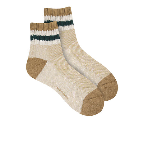 Wh Setha L Qua Sock In Mustard/Red