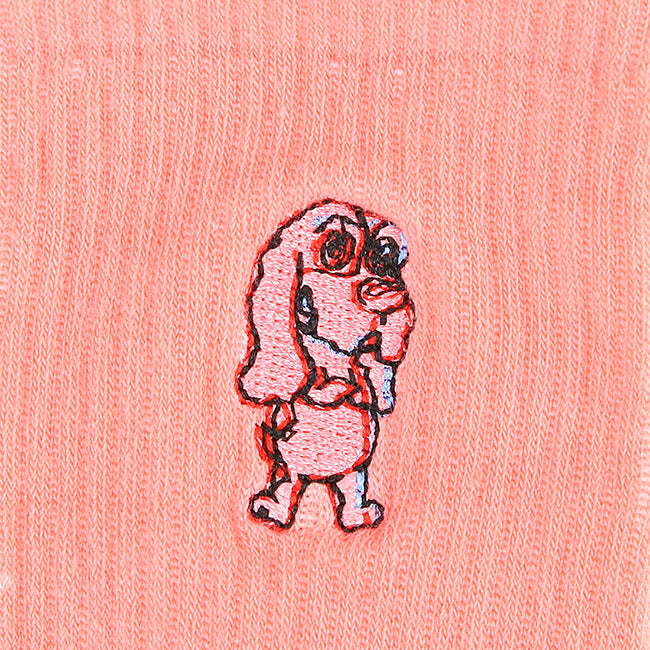 Joy L Qua Socks In Pink / White